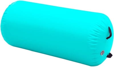 Gymnastiekrol Opblaasbaar - Yogarol Trainingsrol - Gymnastiek Fitness - Hoge Dichtheid PVC - 120x90 cm - Groen