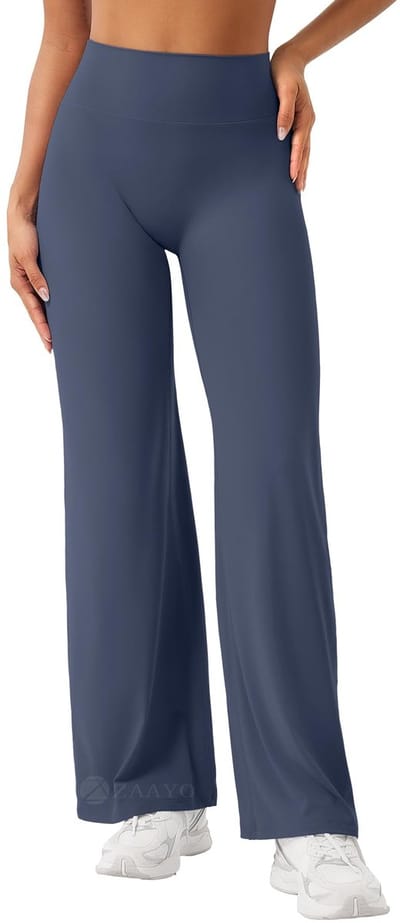 Naadloze yogabroek voor dames, rechte legging, hoge taille, met wijde pijpen, voor sport, yoga, ondoorzichtig