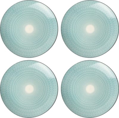 Bord Ø 20cm Mandala - set 4 stuks