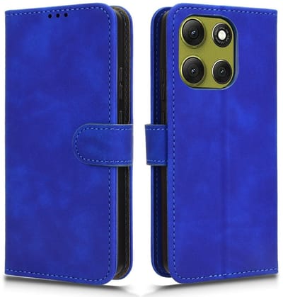 Coverup Hoesje - Geschikt voor Motorola Moto G86 Power Hoesje - Coverup Book Case - Blauw