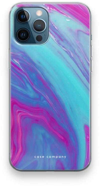 Case Company® - Hoesje geschikt voor iPhone 12 Pro hoesje - Zweverige regenboog - Soft Cover Telefoonhoesje - Bescherming aan alle Kanten en Schermrand