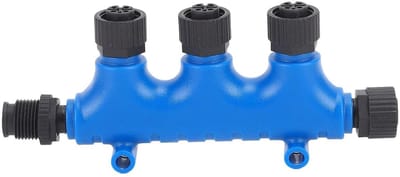 T-Connector NMEA - Netwerk Splitter - Scheepscommunicatie - Marine Grade - 5 Kern - Zwart