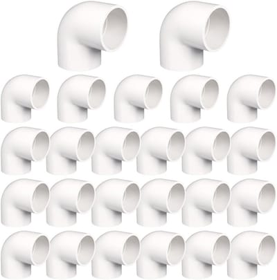 25 Stuks Bochtverbindingen voor Isolatiebuizen - Geschikt voor Zwembaden, Badkamers, Keukens en Laboratoria