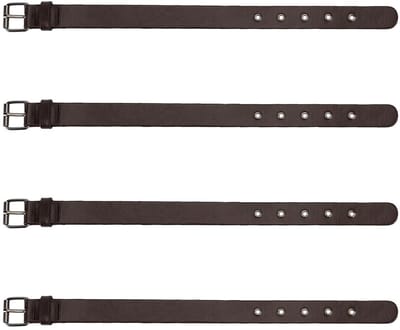 Dailygoody - Kilt Extender - Verstelbare Riem - Imitatie Lederen Manchet - DIY Riem Gespen - Geschikt voor Jas en Jurk - 4 Stuks