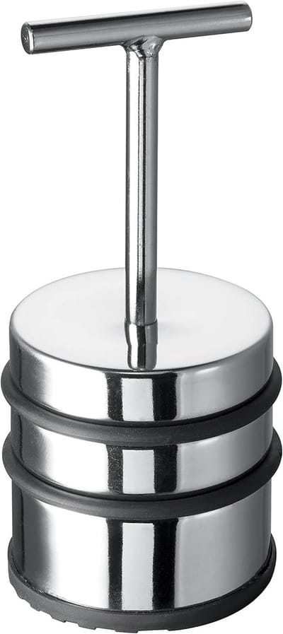 Zware RVS Deurstopper met Antisliprubber en Deurbescherming
