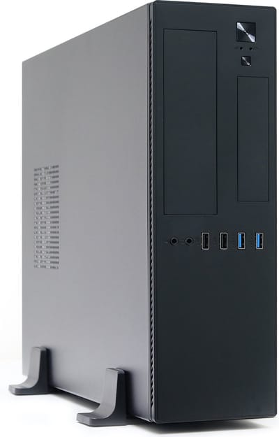 Micro-ATX / Mini-iTX Slimline Tower Desktop Behuizing - 2x USB3.0 / 2x USB2.0 - 400W TFX