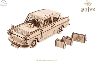 UGEARS 3D Modelbouw - Flying Ford Anglia™ - Harry Potter™ - Mechanisch Bouwpakket Hout - Educatief Speelgoed