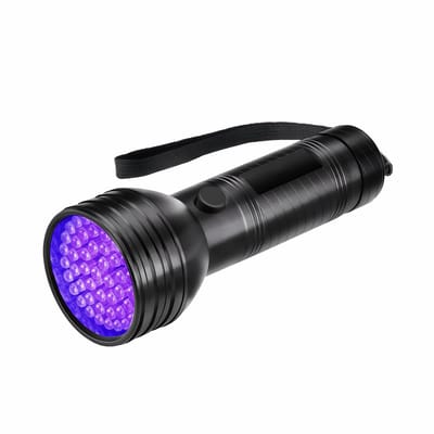 longziming UV Zaklamp 395-400NM – 51 LED Sterk UV Licht – Voor Detectie van Huisdier Vlekken, Mineralen, Schorpioenen, Geld & Documenten