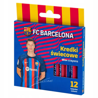 FC Barcelona Kleurpotloden - 12 Kleuren - Rond