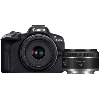Canon EOS R50 + RF-S 18-45mm f/4.5-6.3 IS STM + RF 50mm f/1.8 STM