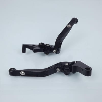 Levier frein droit Myra pour Moto Honda 125 CB R NEO SPORTS CAFE 2019 à 2020 alu CNC noir / paire Neuf