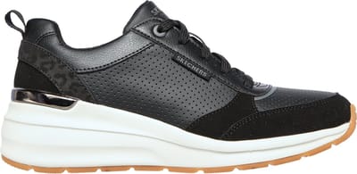 Skechers BILLION - SUBTLE SPOTS Dames Sneakers - Zwart