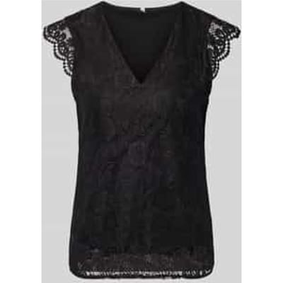 PIECES - PCOLLINE SL LACE V-NECK TOP WVN NOOS - Meisjes - Tops
