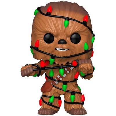 Beeldje Funko Pop Star Wars Holiday Chewie with Lights