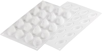 Unyqoos® Bakvorm voor tien quenelles ideaal voor culinaire creaties
