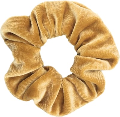 Kraagjeskopen.nl Scrunchie Velvet goud Haarelastiek Haaraccessoire - 1 stuk