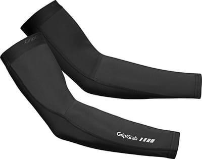 GripGrab - AquaRepel 2 Arm Warmers Waterafstotende Armstukken Thermal Winter Fiets Armwarmers - Zwart - Unisex - Maat M