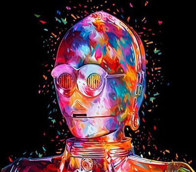 2.0 Products - Star Wars - Schilderen op nummer volwassenen - Paint by number - 40 x 50 CM – Droid – C3PO