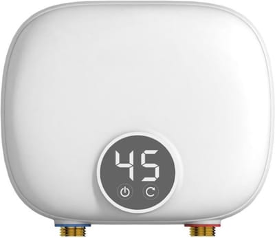 Thuys - Doorstroomverwarmer Wit 5,5kW - LED Display - Direct Warm Water - Compact Onder/Boven Montage - voor Keuken en Badkamer
