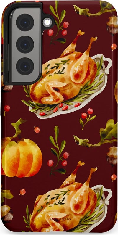 Casetastic Hoesje Geschikt voor Samsung S22 - Stijlvolle Beschermende Duo-layer Case - Overvloed