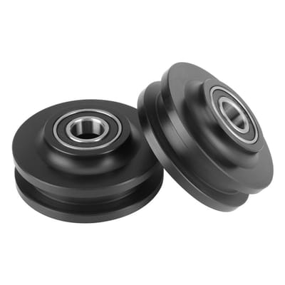Cosensi - Sliding Deursysteem - Roller Gids Set - Zwart - Stabiel en Duurzaam - Voor Zware Deuren - Voor Thuis en Werkplaats
