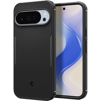 Spigen Rugged Armor MagFit - Hoesje Geschikt voor Google Pixel 10 Pro XL - Back Cover Compatibel met MagSafe / Qi2 - Air Cushion - Matte Zwart