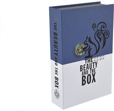 Opberger - Opbergboek - Beauty and the box -  Blauw - 20 x 13 x 4,5 cm