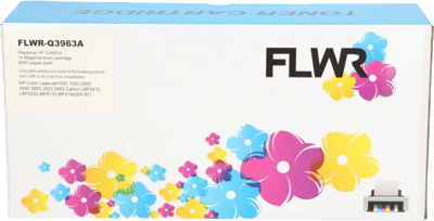 FLWR - Toner / 122A / 701M / Magenta- Geschikt voor HP