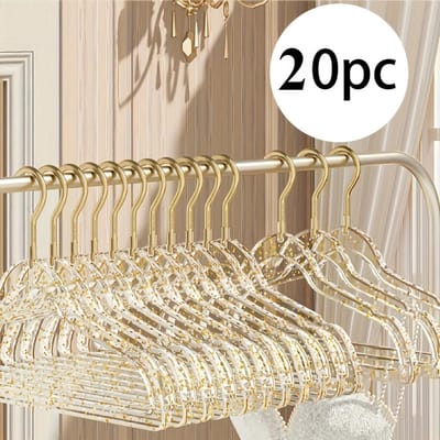10/20/30 Hoge Kwaliteit Acryl Kledinghangers, Transparante Hangers met Antislip en Onzichtbaar Ontwerp, Stevig en Valbestendig Ruimte