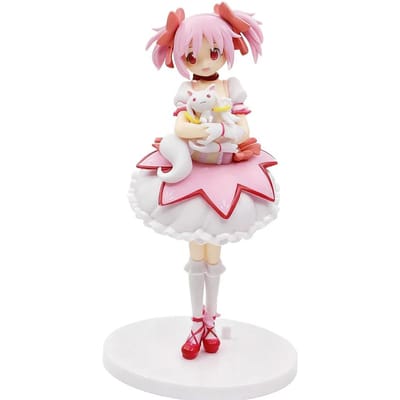 Puella Magi Madoka Magica Kaname Madoka Anime Figuur Prachtig Bureauornament Otaku Cadeau Collectie white