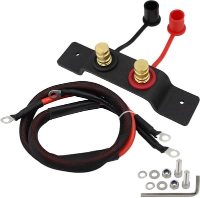 Accu Startbooster - Startkabelhouder - Motoronderhoud - Extern Laadstation - 135 cm Draad - Zwart
