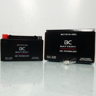 Batterie SLA BC Battery pour Scooter Sym 50 Crox 4T 2014 à 2016 YTX7A / 12V 6Ah Neuf