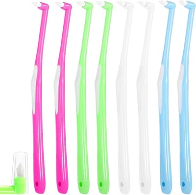 Orthodontische tandenborstel met 8 stuks, complete mondverzorging voor beugels