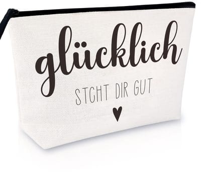 Dailygoods- Make-uptas met spiegel - Klein - Organizer - Cosmetische tas - Duurzaam - Hoogwaardige materialen - Wit - Cosmetica Tas