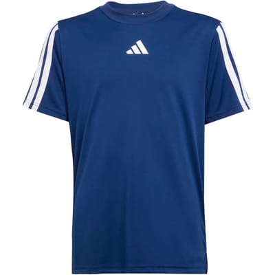 Adidas Train Essentials 3 Stripes T-shirt Met Korte Mouwen Blauw 7-8 Years Jongen