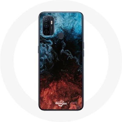 Oppo A53 hoesje met abstract schilderij