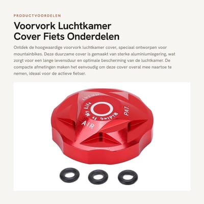 Dailygoods- Luchtkamer Cover Hoge Sterkte - Aluminiumlegering - Compact/Draagbaar - Professioneel Design - Voorvork - Fietsaccessoire - Voorvorkhoes