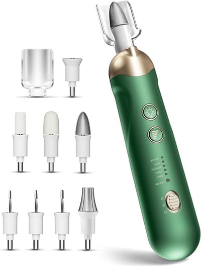 SVN® Pedicureset Electrisch - Pedicureset Professioneel – Nagelfrees – Groen- 16cm x 4cm x 4cm