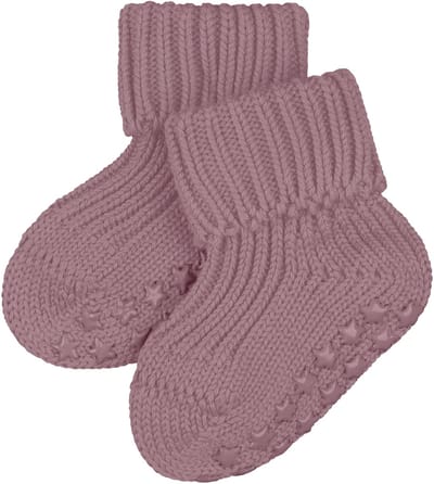 FALKE Cotton Catspads Noppen op de zool katoen huissokken baby rood - maat 62-68