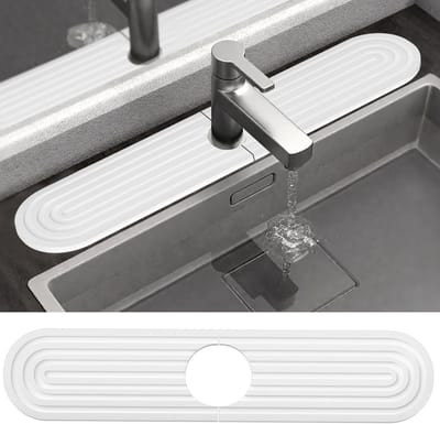 Dailygoods- Afdruipmat Sterk Absorberend - Gootsteenmat - Spatbescherming - Keukenmat - Badkamerwerkblad - 45 x 10 cm