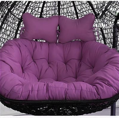Hangstoel Kussen - Dubbele Schommel - Buiten Ontspannen - Waterdicht Polyester - 150x110cm - Paars