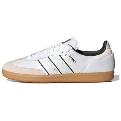adidas Samba OG Rayures Bicolores - Baskets Noires Unisexes Cloud-White Off-White ID1480 37⅓ white