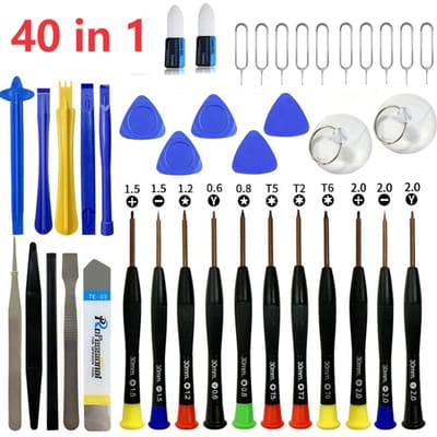 40 in 1 Reparatiegereedschap voor mobiele telefoons Spudger Pry Opening Tool Schroevendraaierset voor iPhone X XR XSMAX 8 7 6S 11 12 13 14 Handgereedschap