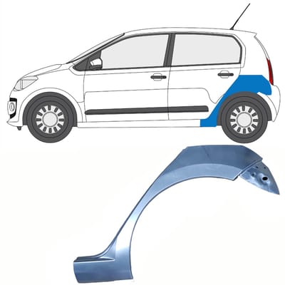 Reparatiepaneel achterspatbord voor Volkswagen UP! 2011- / Links