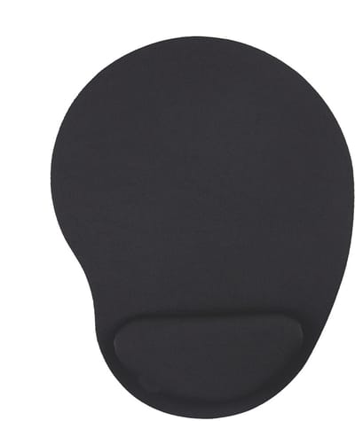 Ergonomische Muismat - met Polssteun - Antislip - 23x17.5 cm - Zwart