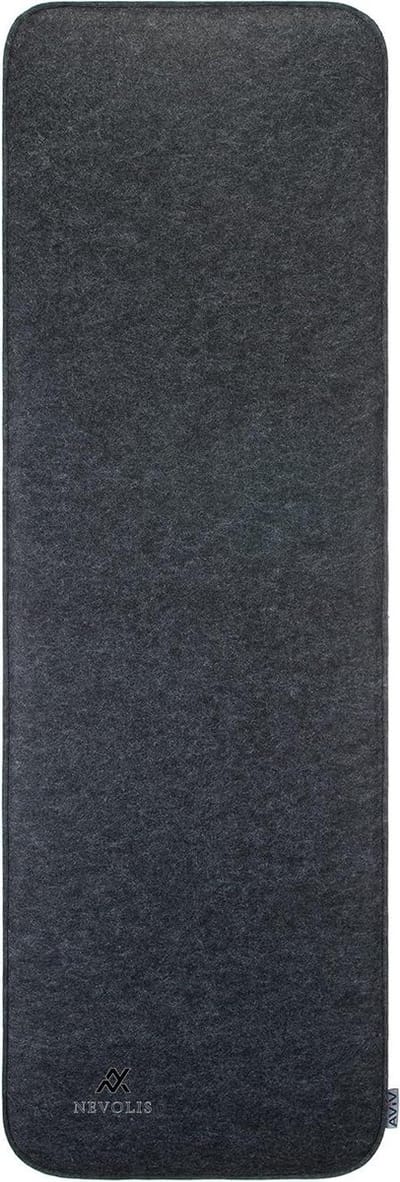 Nevolis Bench cushion felt approx. 118x38x2 cm bench cushion indoor-outdoor cushion anthracite extra soft Water repellent .
