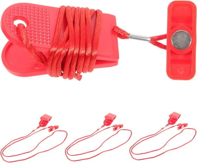 Loopband Sleutels - Veiligheidssleutel Set - Fitness Veiligheid - Universele Vervanging - 4 Stuks - Rood