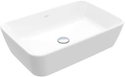Villeroy & Boch Architectura - Opzetwastafel, 60x41 cm, met overloop, CeramicPlus, alpine wit 5A2760R1