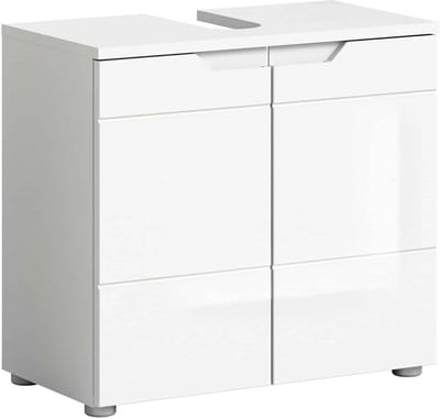 Solero wastafelonderkast wit hoogglans MDF TZ - 34x63x59cm