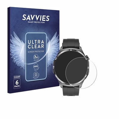 Savvies - Screenprotector voor Marsyu MT300 1.43" - Folie Beschermfolie transparant 6 Stuks